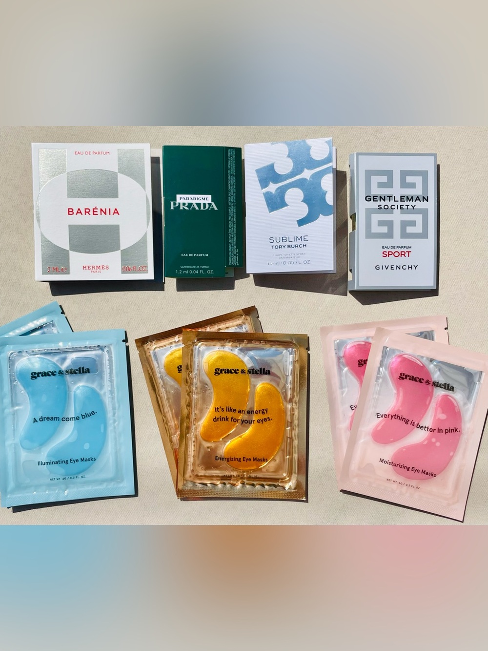 Fragrance & Eye Mask Bundle – Luxury Samples (New)